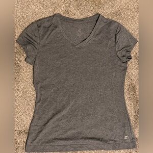 Gray V-Neck T-Shirt